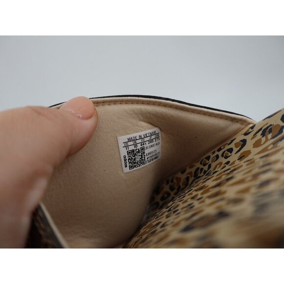 Adidas Adilette Platform Sandal Slide Crystal Sand Animal Print Men Size 11 Tan - Picture 10 of 13